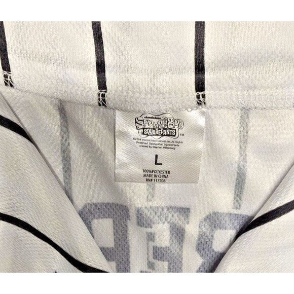 SPONGE BOB SQUARE PANTS Men's Baseball Shirt L, Button Up, Short Sleeves - Picture 9 of 11